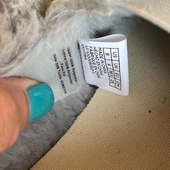 TOMS Womens Alpargata Frost Grey Slip-Ons - Size 8 - Picture 5 of 6